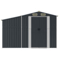 NNEVL Garden Shed Anthracite 277x365.5x179 cm Galvanised Steel