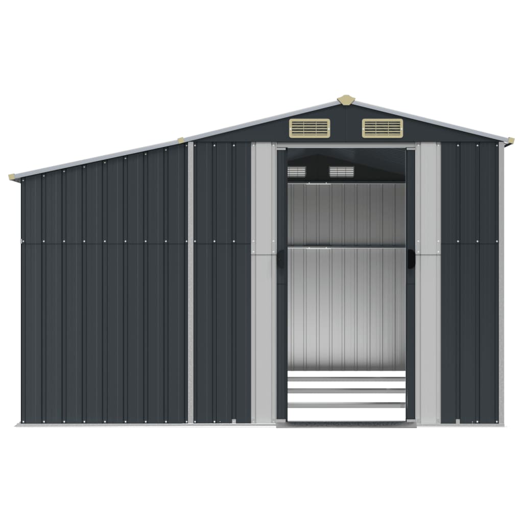 NNEVL Garden Shed Anthracite 277x365.5x179 cm Galvanised Steel