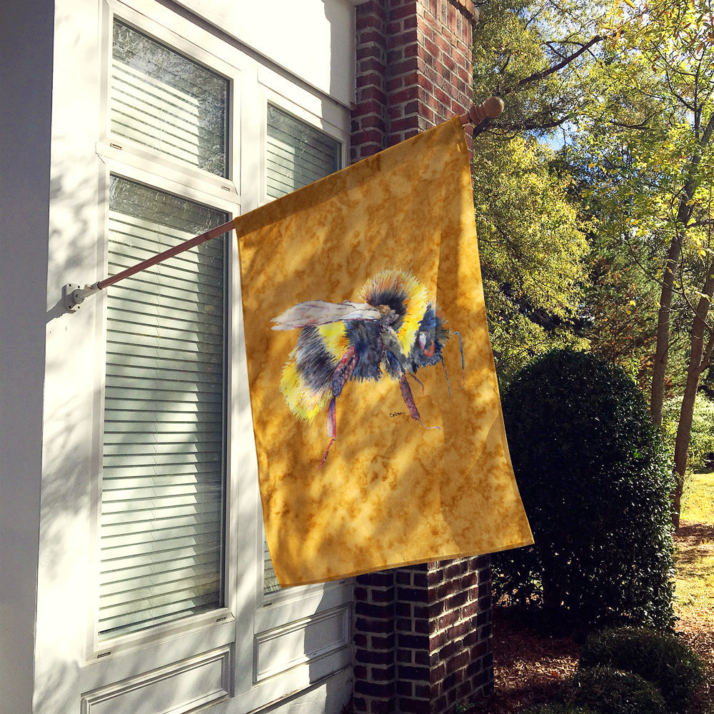 Bee on Gold Flag Canvas House Size