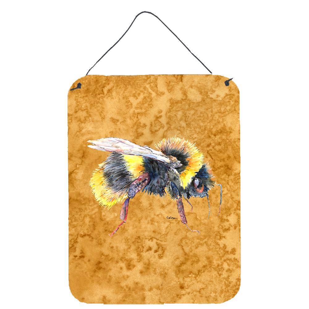 Bee on Gold Aluminium Metal Wall or Door Hanging Prints 8850DS1216