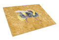 Bee on Gold Glass Cutting Boards – Durable, Decorative Kitchen Art Large
