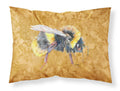 Bee on Gold Standard Pillowcases – Artistic Decorative Front, Crisp White Back