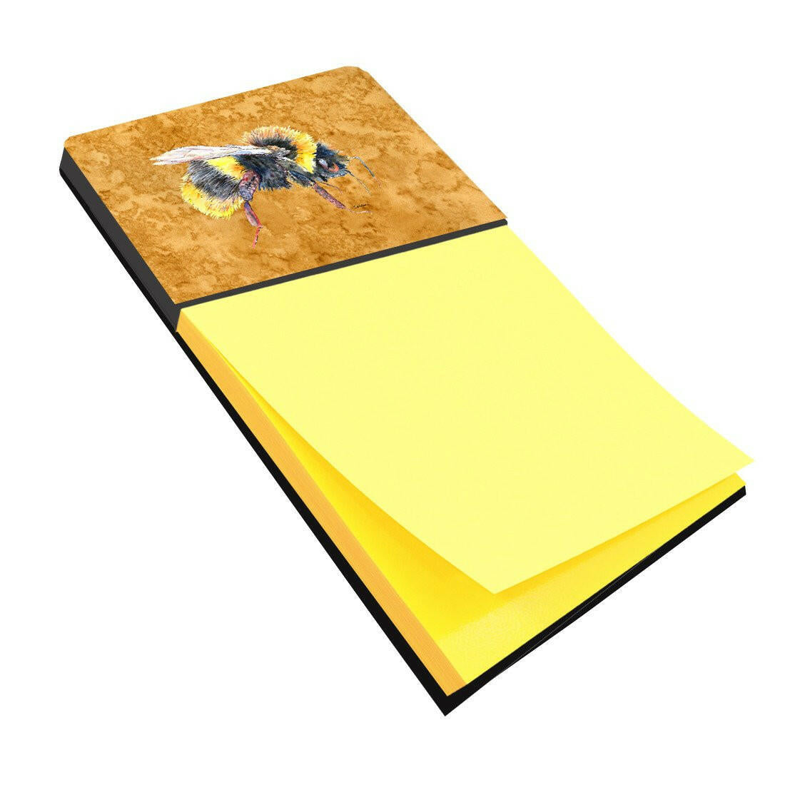 Bee on Gold Refiillable Sticky Note Holder or Note Dispenser 8850SN- Refiilable Desk Accessory Note Pad