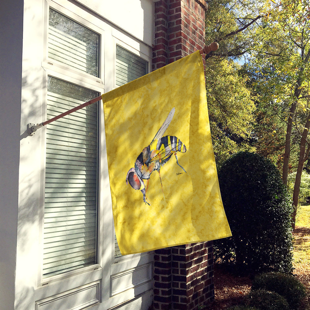 Bee on Yellow Flag Canvas House Size 8851CHF