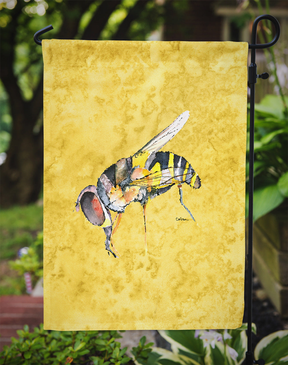 Bee on Yellow Garden Flag – Decorative Outdoor Yard Flag 8851GF