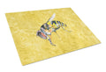 Bee on Yellow Glass Cutting Boards – Durable, Decorative Kitchen Art Large 8851LCB