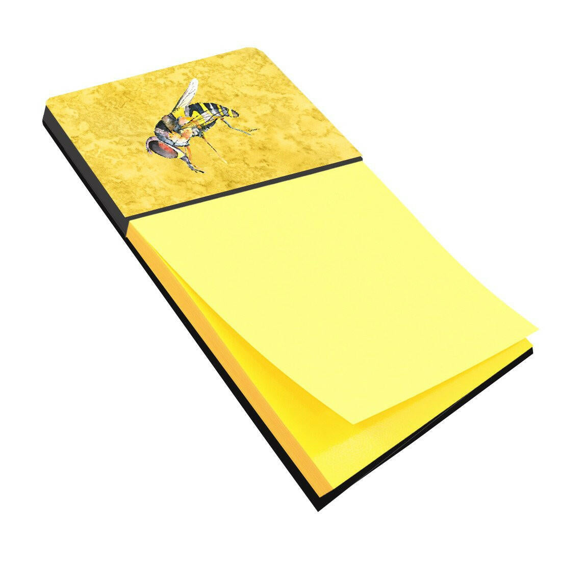 Bee on Yellow Refiillable Sticky Note Holder or Note Dispenser 8851SN- Refiilable Desk Accessory Note Pad