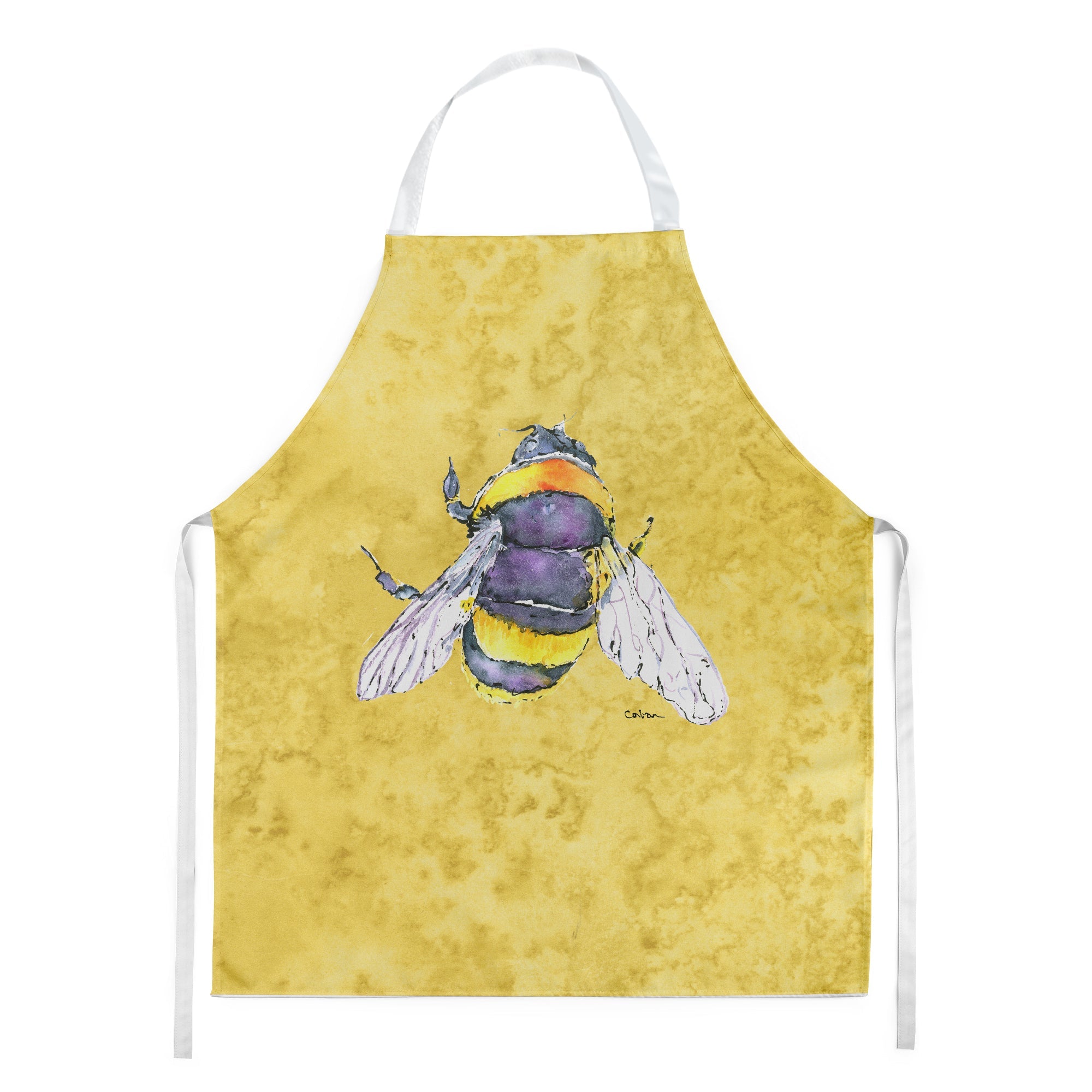 Bee on Yellow Apron – Artist-Designed Kitchen, BBQ & Craft Apron 8852APRON
