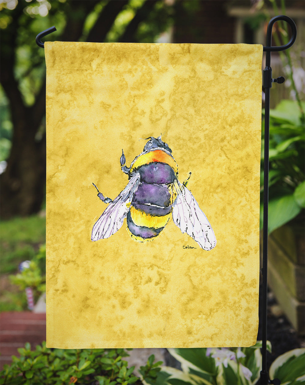 Bee on Yellow Garden Flag – Decorative Outdoor Yard Flag 8852GF
