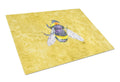 Bee on Yellow Glass Cutting Boards – Durable, Decorative Kitchen Art Large 8852LCB