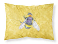 Bee on Yellow Standard Pillowcases – Artistic Decorative Front, Crisp White Back 8852PILLOWCASE