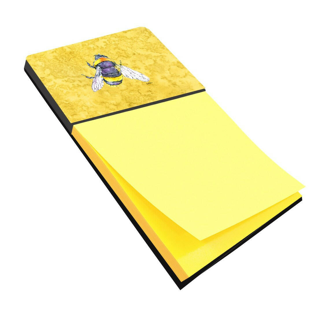 Bee on Yellow Refiillable Sticky Note Holder or Note Dispenser 8852SN- Refiilable Desk Accessory Note Pad