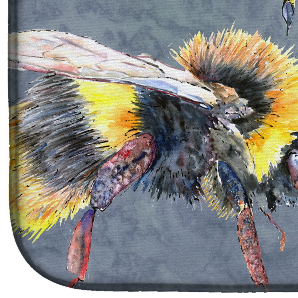 Bee Bees Times Three Dish Drying Mat – Absorbent, Artistic Kitchen Essentials 8879DDM