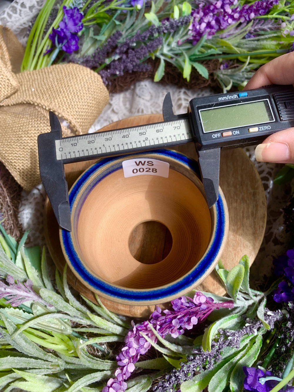 WS0028 Premium Handmade Ceramic Planter Pot - Pot rim diameter: 3"