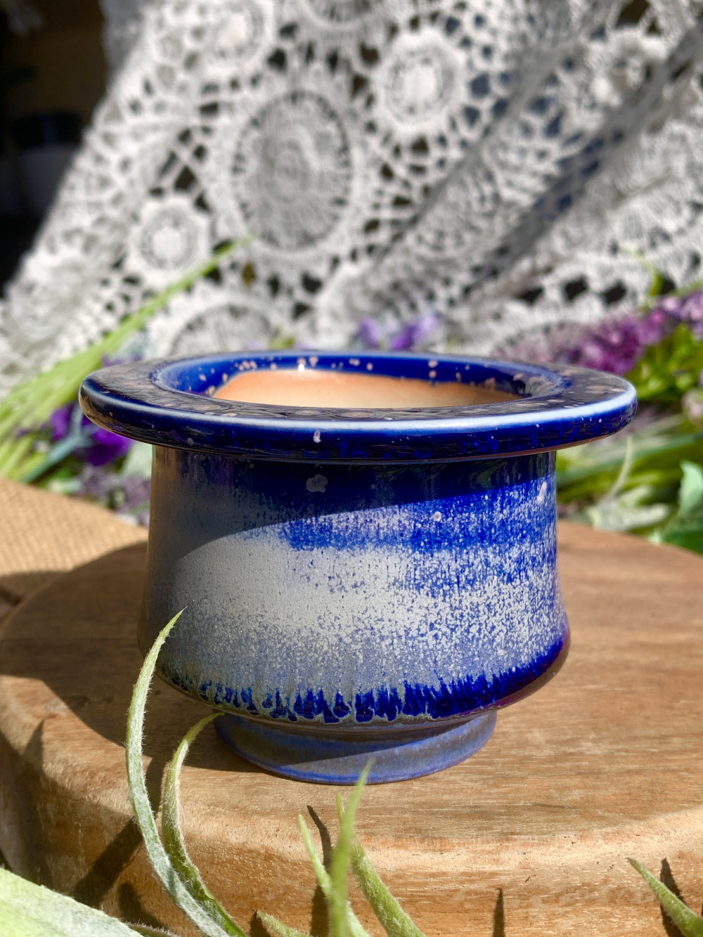 SC-SN0009 Premium Handmade Ceramic Planter Pot - Pot rim diameter: 1.8"