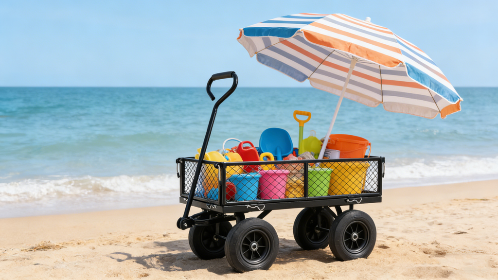 Solid Wheels Garden Cart Wagon