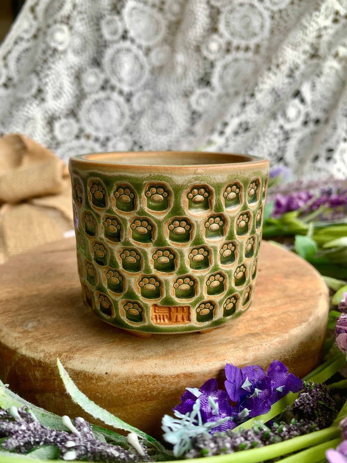 WS0006 Modern Handmade Ceramic Planter Pot - Pot rim diameter: 2.5"