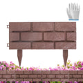 Garden Border Edging Panels 12-Pack with Rotatable Connectors