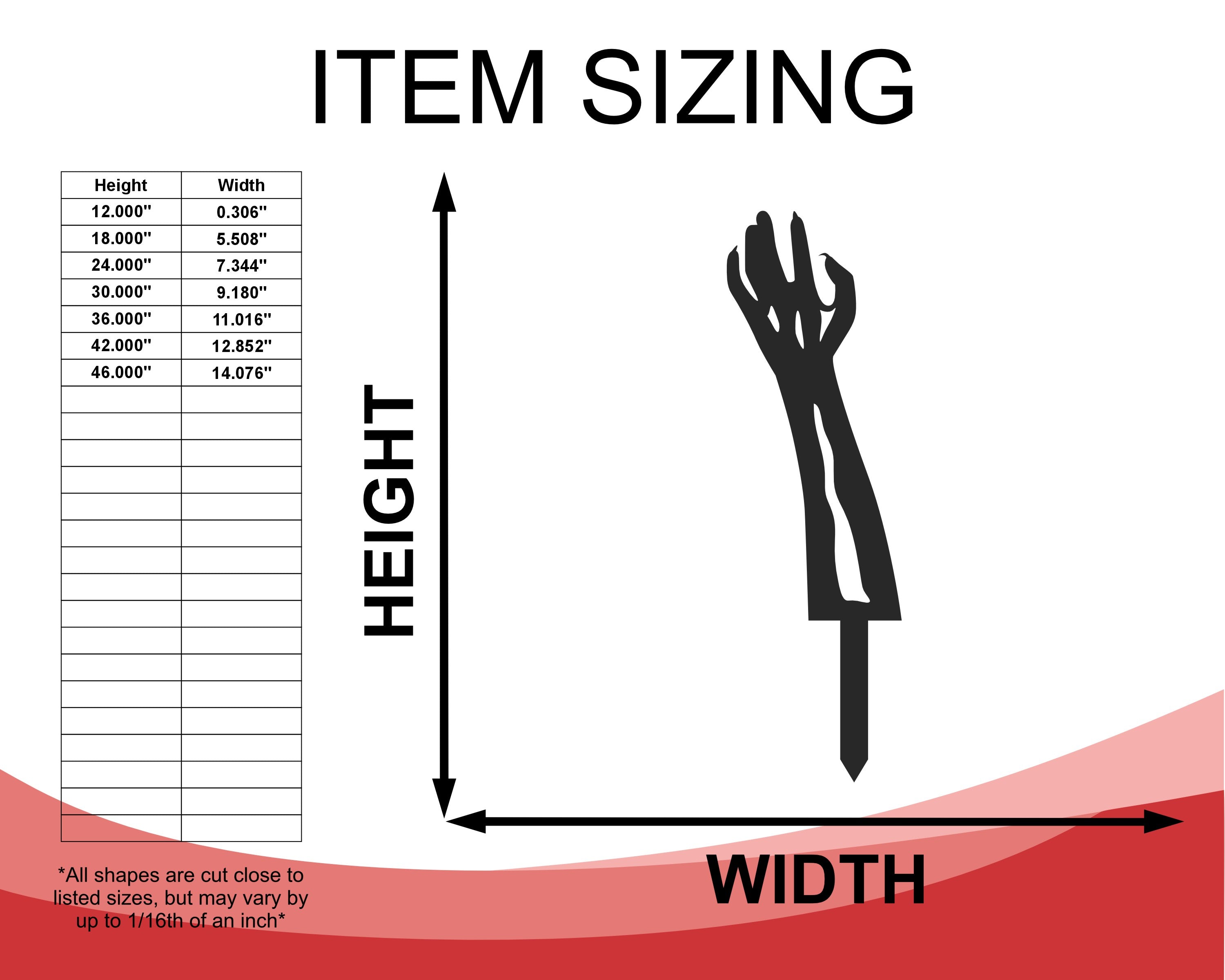 Metal Zombie Hands Garden Stakes | Set of 5 | Outdoor Halloween Decor | Up to 30" | Over 20 Color Options