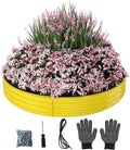 Galvanized Metal Planter Round Raised Garden Bed Kit for Gardening Outdoor，3x3x1ft Grow Garden Box Raised Flower Bed，Round Galvanized Planter Outdoor Large Metal Fire Pit Ring