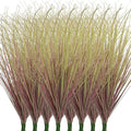 24Pcs Artificial Grass Plants, Faux Shrubs Wheat Grass, Artificial Tall Grass Fake Plants for Outdoor Decor,Artificial Greenery Stems Weed for Room Indoor Home Decor（Light Purple）