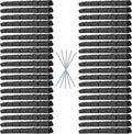 Beuta Landscape Edging | Garden Edging Border | Faux Stone Bricks for Lawn edging, Flower beds, Pathways & Yard Edging– 40 Packs | Each Section Has 6 Bricks 48"L x 4"W x 2.25"H | 120 Spikes |Charcoal