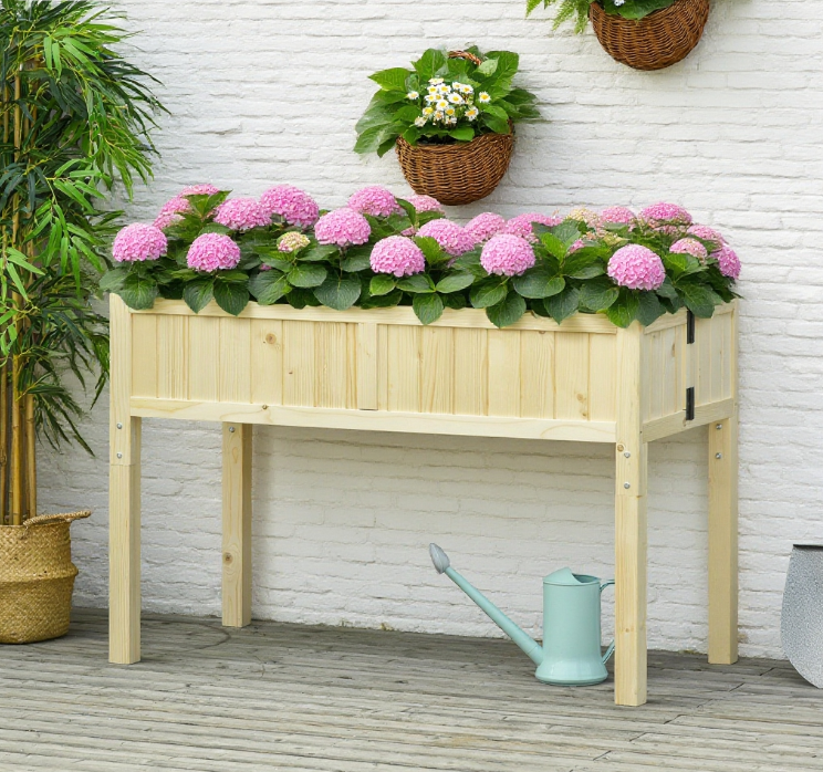 Garden Raised Bed Raised Garden Bed Elevated Wooden Planter Box