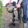 XtremepowerUS 1500W Electric Post Hole Digger Earth Auger Dig Hole Fence Post Hole Digging, Tree Planting with 6" Digging Auger Bit Set, 3/4" Shaft