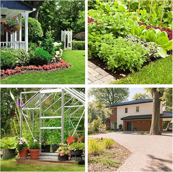 Non-Woven Weed Barrier Landscape Fabric, Durable Heavy-Duty Weed Removal Block, Easy to Set, Excellent Weed Control (3.2 oz) (2.6FT*32FT)