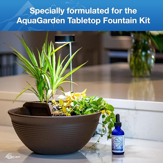 Aquascape AquaGarden Tabletop Fountain Maintenance Water Treatment, 4-in-1, 2 oz, 96097