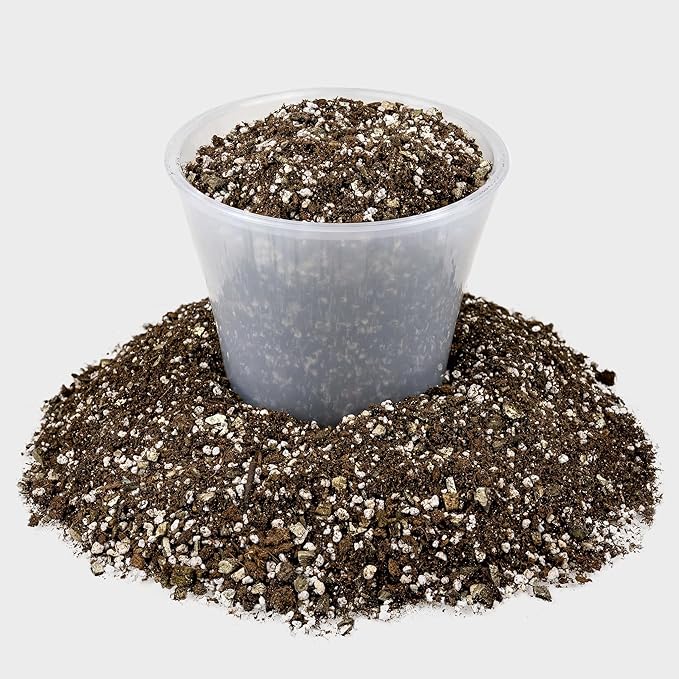 Premium African Violets and Gesneriad Premium Soil Mix by Gardenera - Horticultural Perlite (25%) + Vermiculite (25%) + Sphagnum Peat Moss (50%) - Made in USA - (5 Quart Bag)