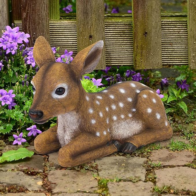 Design Toscano QM2787100 Darby, The Forest Fawn Baby Deer Statue, full color