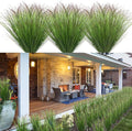 100Pcs Artificial Grass Plants Faux Shrubs Wheat Grass Fake Tall Grass Plants for Outdoor Decor Greenery Stems Weed for Room Indoor Home Decor（Green Red Tail