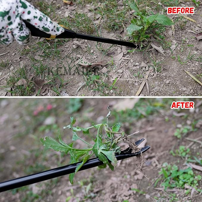 3 - in - 1 Garden Tool Set: Heavy - Duty Stainless - Steel Hand Cultivator, Transplant Serrated Shovel, and Dandelion Weeder, Widely Applied in Garden Weeding, Soil Loosening, and Planting