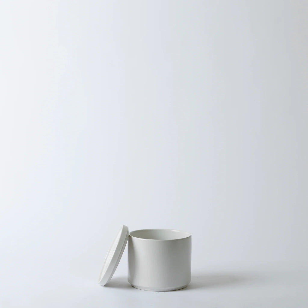 Solid Goods Ceramic Cylinder Planter with Saucer