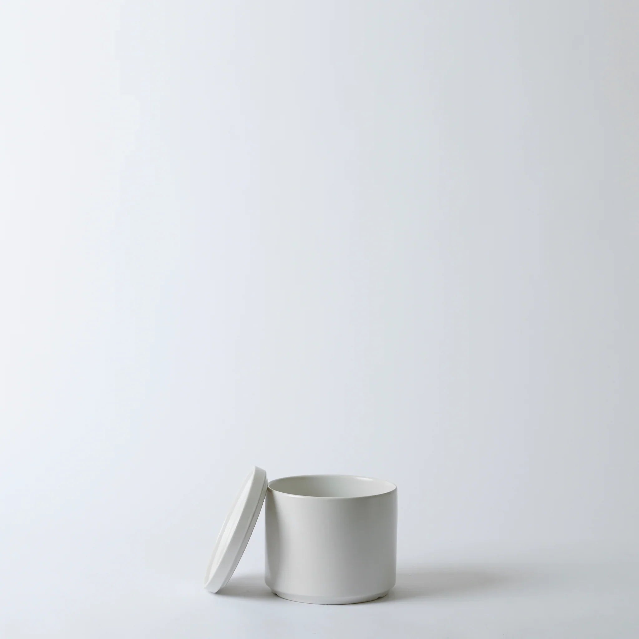 Solid Goods Ceramic Cylinder Planter with Saucer