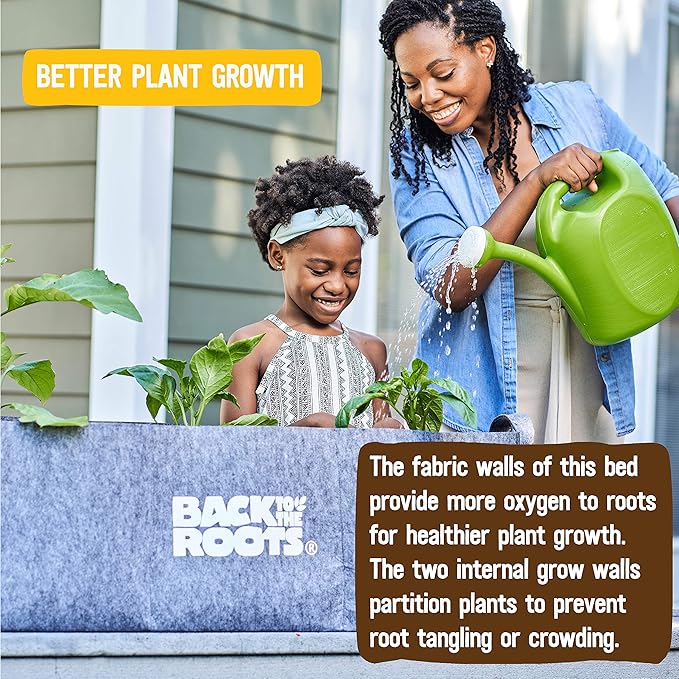 Back to the Roots Breathable Grow Bed, Provides More Oxygen to Roots, Assembles in Seconds 3 cu. ft