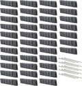 Beuta Landscape Edging | Garden Edging Border | Faux Stone Block XL for Lawn Edging, Flower Beds & Yard Edging – 40 Pack | Each Section Has 6 Blocks 48" L x 4" W x 9.5" H | 120 Spikes | Charcoal