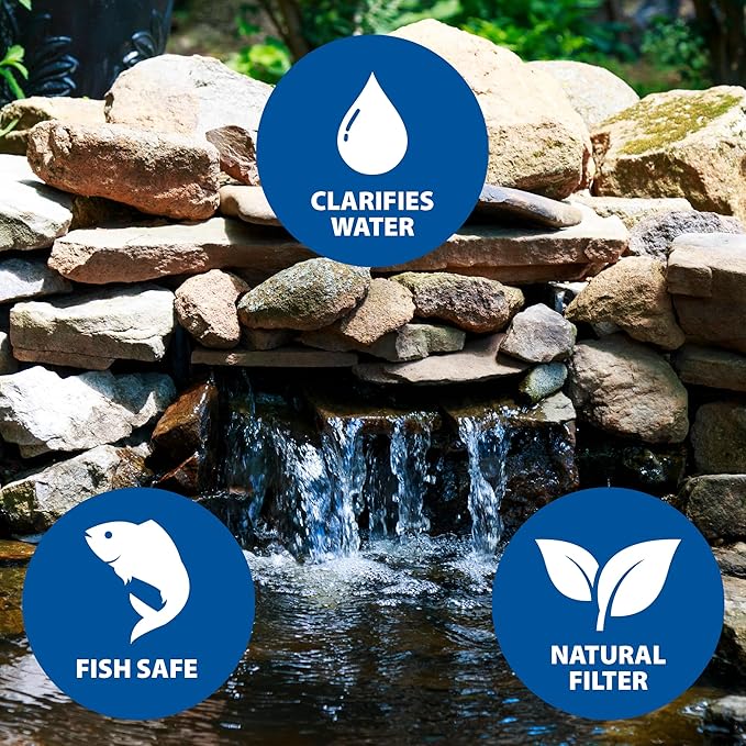 The Pond Guy Straw Barley Bale for Water Gardens, Fountains & Small Koi Ponds, Natural Clarifier, Simple & Easy to Use Pond Maintenance, 1-Pound Bale