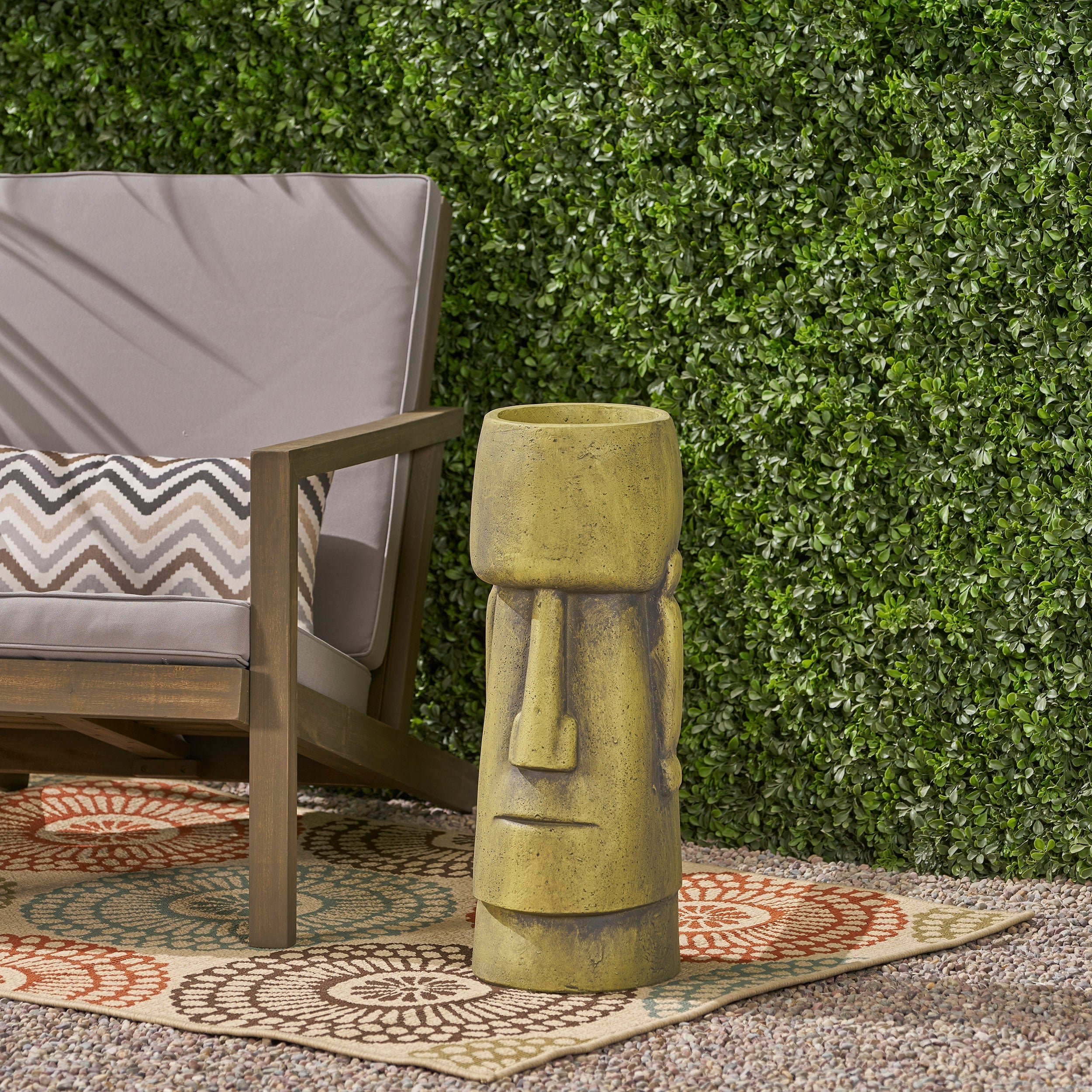 Glacier Cast Stone Urn Planter