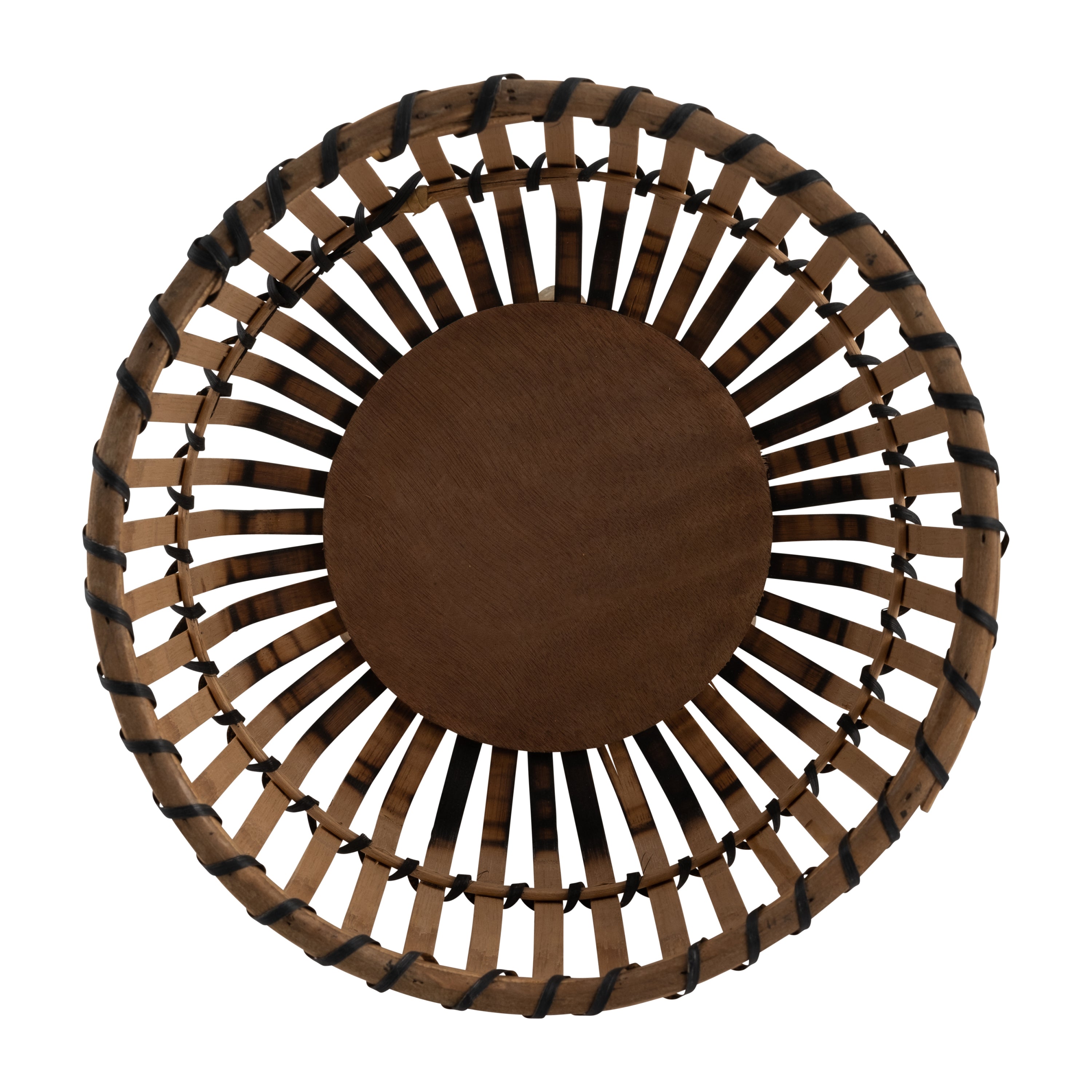 S/3 BAMBOO FOOTED PLANTERS 11/13/15', NATURAL