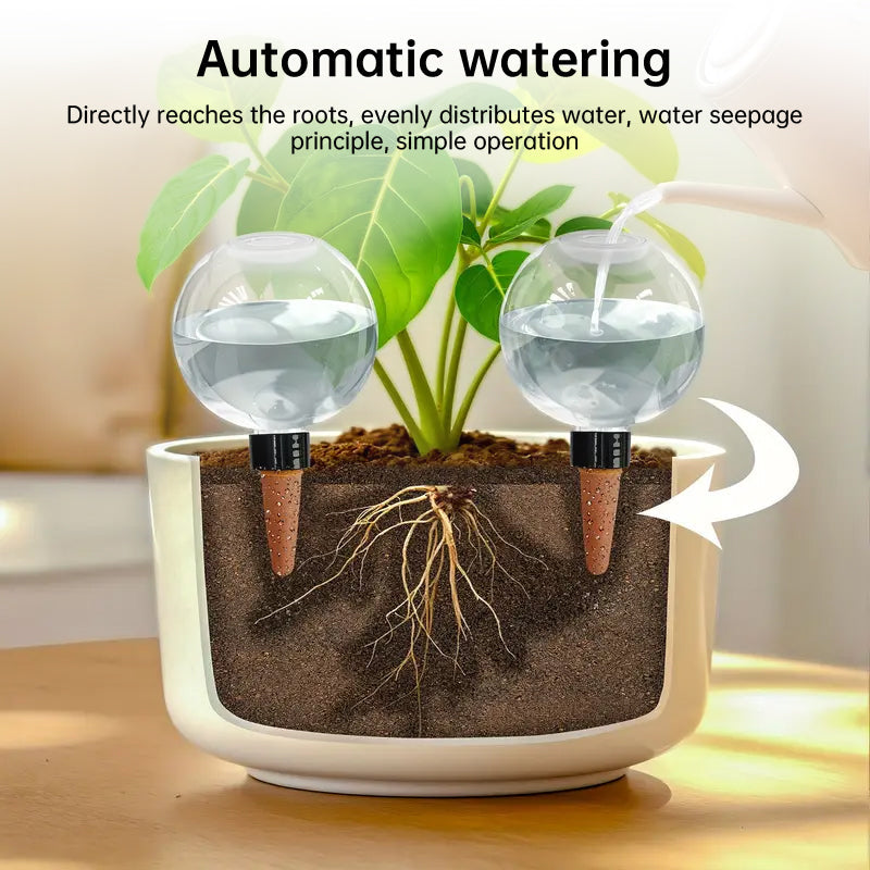 1-5PCS 500ML Plastic Automatic Plant Watering Bulbs, Globe - Shaped Self - Watering Drip Irrigation for Pots