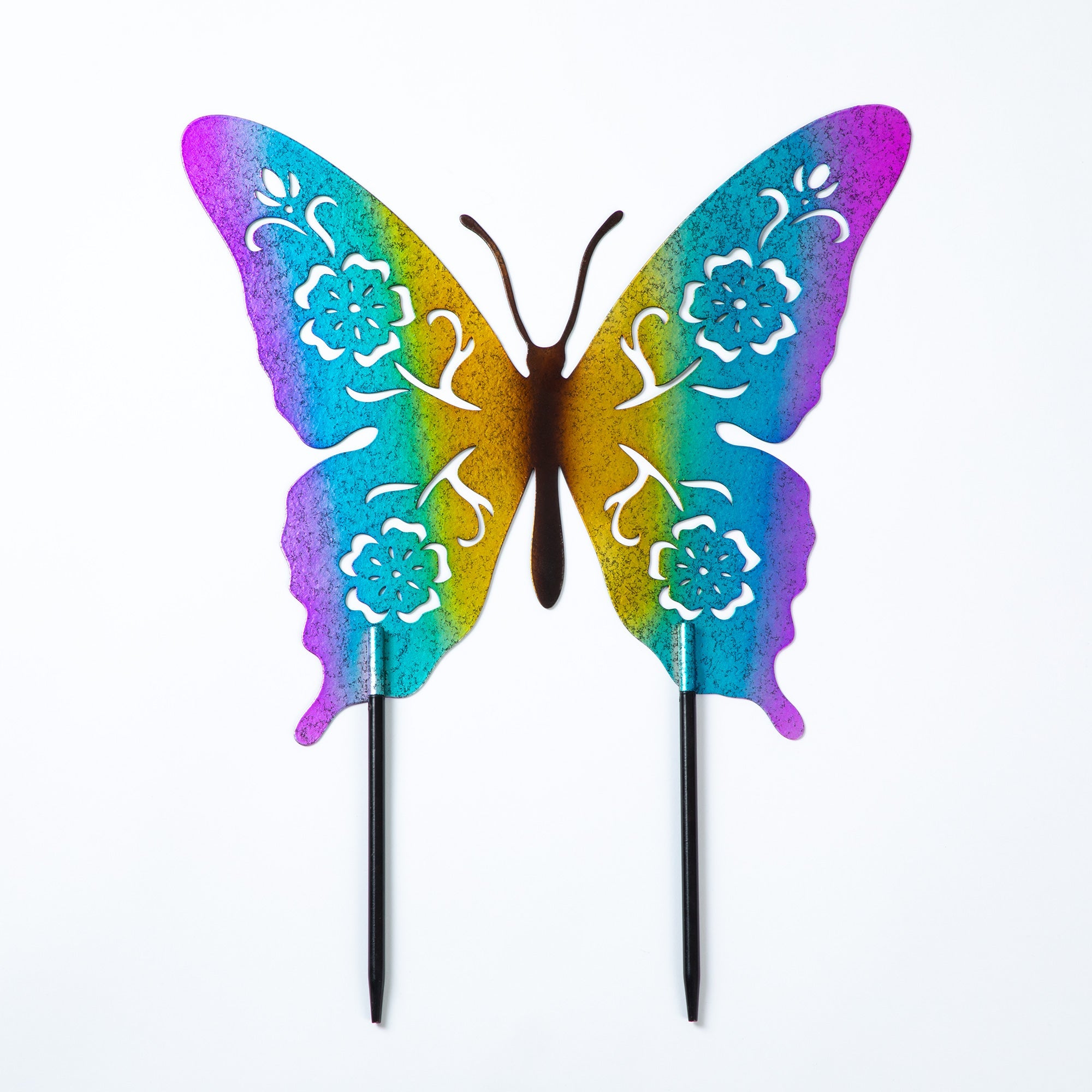 Butterfly or Hummingbird Silhouette Garden Stake