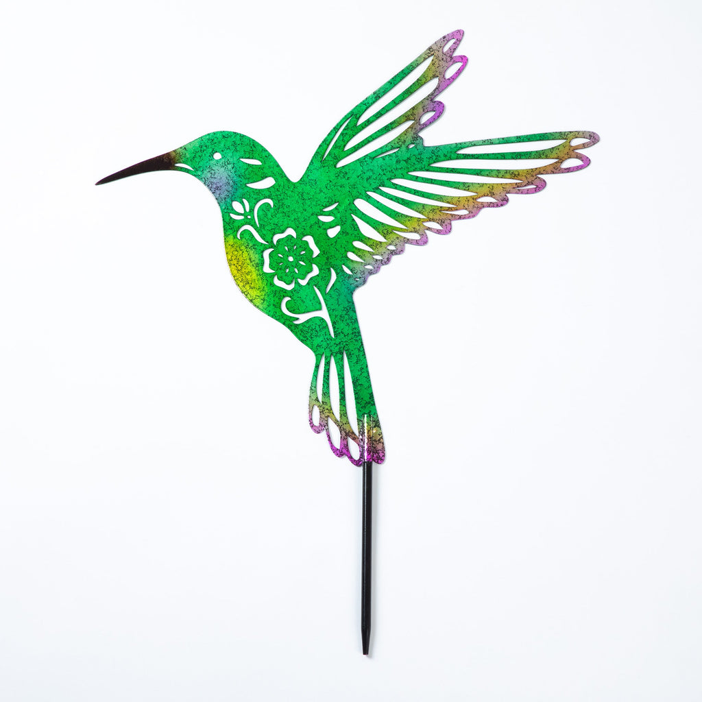 Butterfly or Hummingbird Silhouette Garden Stake
