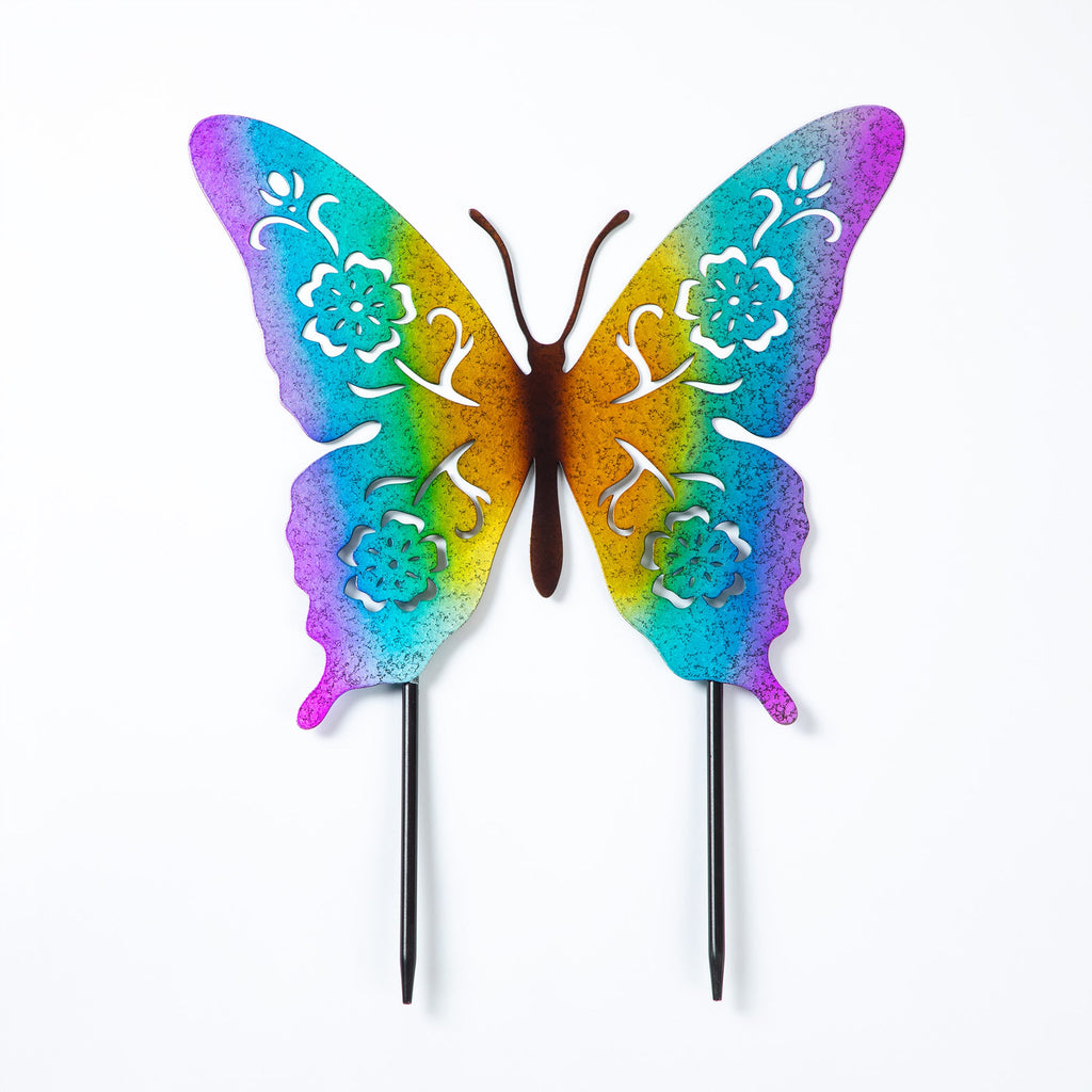 Butterfly or Hummingbird Silhouette Garden Stake