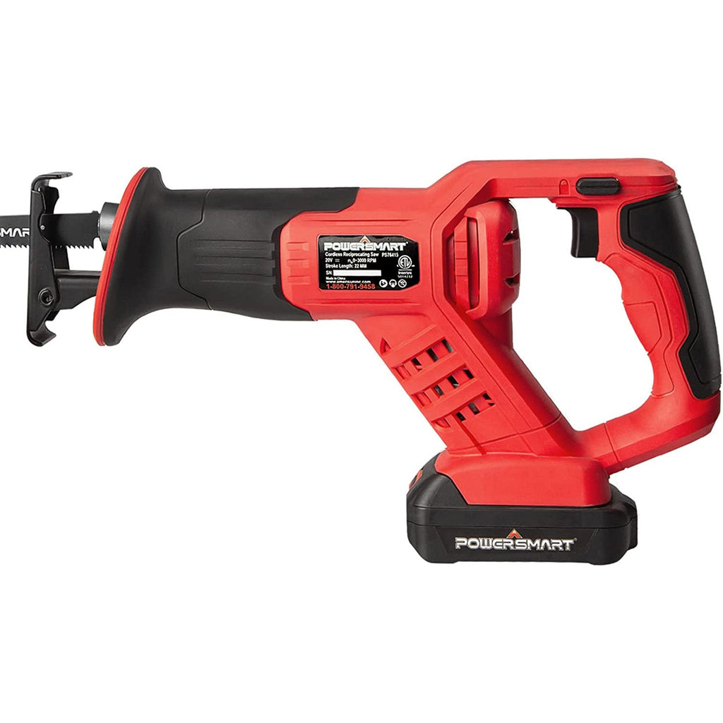 Cordless Reciprocating Saw with 20V 2.0Ah Battery and Charger for Wood, Metal PVC Cutting PS76415A