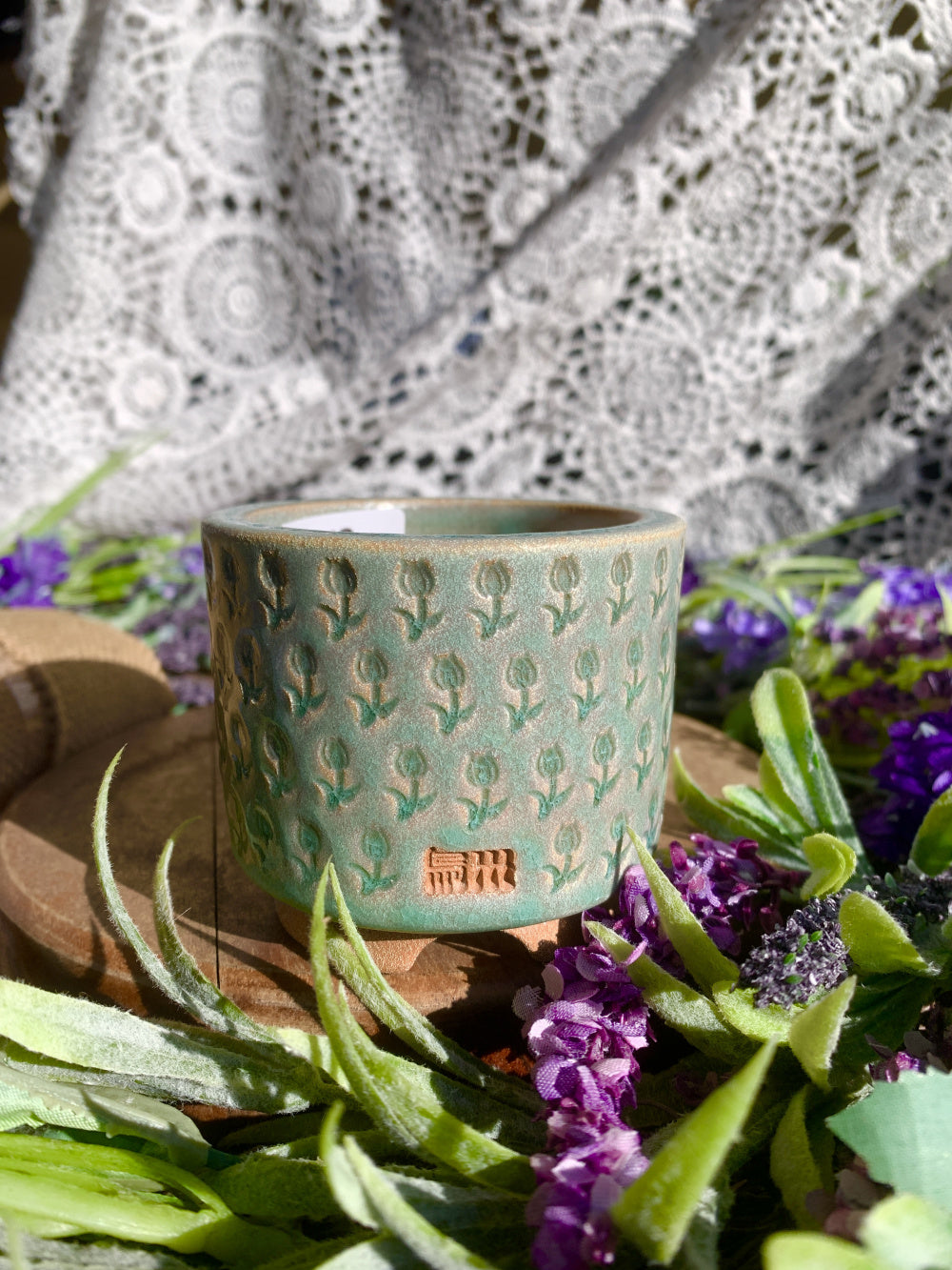 WS0015 Modern Handmade Ceramic Planter Pot - Pot rim diameter: 2.3"