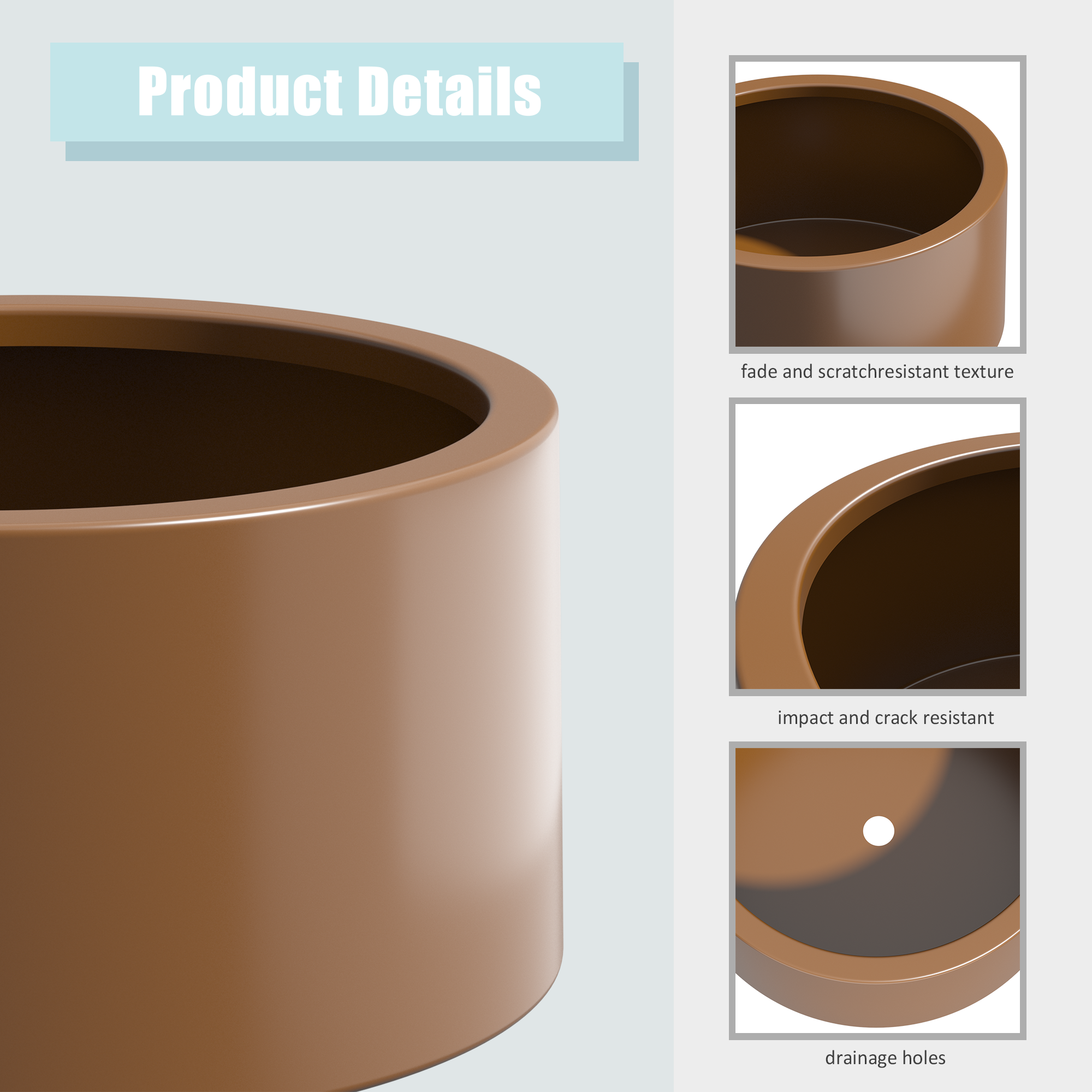 Heavy Duty Corten Steel Round Raised Garden Bed Kit – 15.5' Dia. x 20' H. – Pre-Rusted Metal Planter Box for Vegetables, Flowers, Herbs – Brown – Ideal for Outdoor Gardening