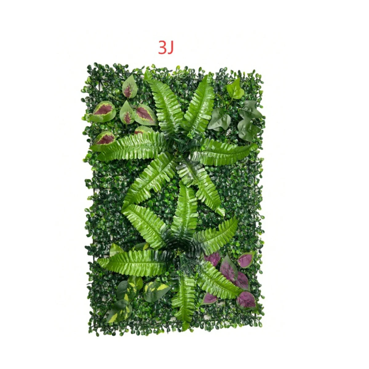 Artificial Grass Wall Panel with Flowers Artificial Plant Privacy Hedge Screen Grass Backdrop Greenery Wall Indoor Home Decratio