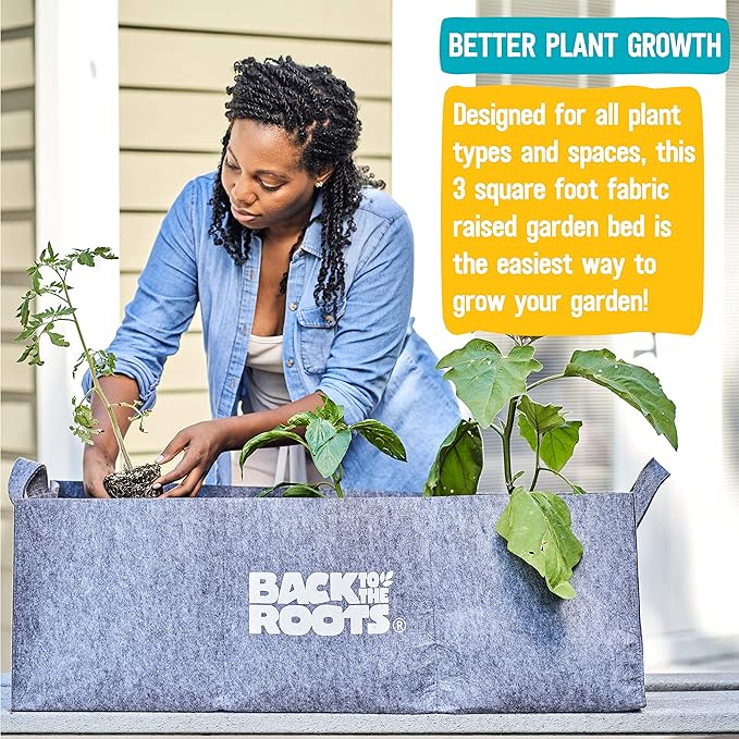 Back to the Roots Breathable Grow Bed, Provides More Oxygen to Roots, Assembles in Seconds 3 cu. ft